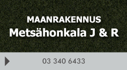 Maanrakennus Metsähonkala J & R logo